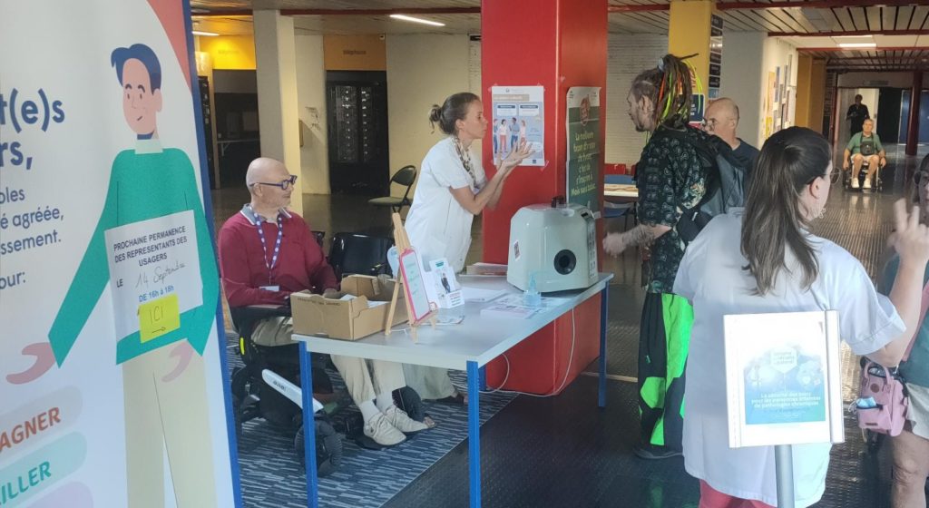 Permanence des représentants des usagers et atelier hygiène des mains au Centre de Kerpape